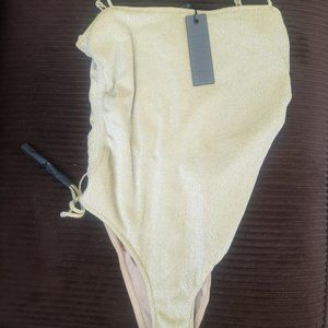 Triangl One Piece RILY Gold Bathing Suit